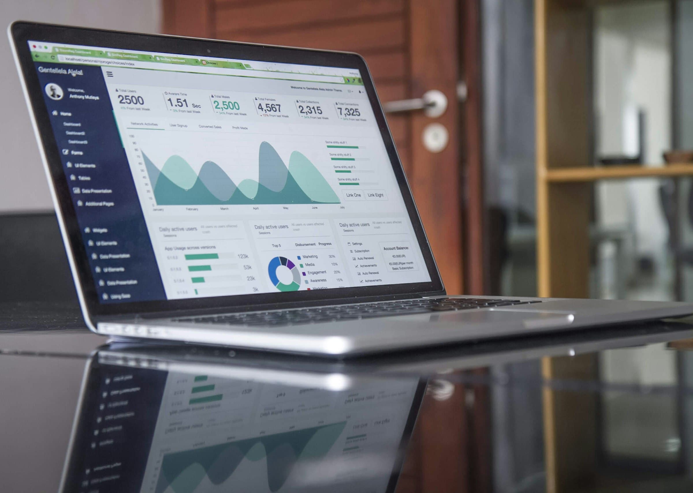 A realistic SEO playbook — analytics dashboards on a laptop screen